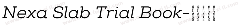 Nexa Slab Trial Book字体转换